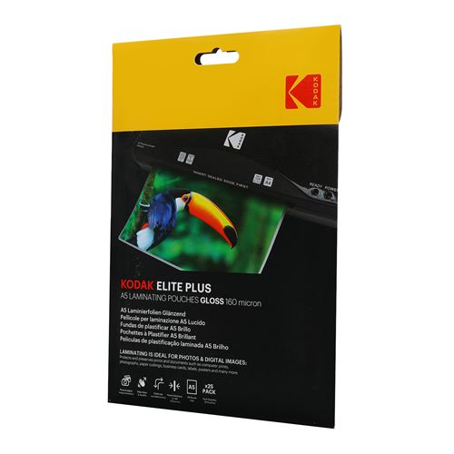 Pack de 25 Pochettes de plastification Kodak A5 Brillant Blanc