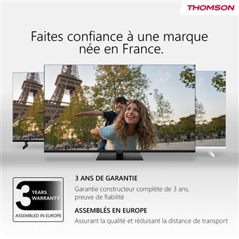 TV LED Thomson 24HG2S14CW 60 cm HD 2024 Blanc
