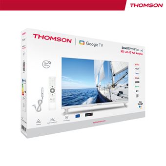 TV LED Thomson 24HG2S14CW 60 cm HD 2024 Blanc