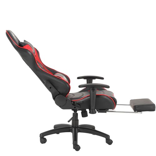 Chaise De Bureau Gaming Alpha Omega Players Imperium Noir Et Rouge Achat Prix Fnac