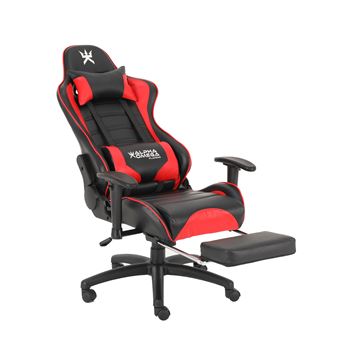 Chaise De Bureau Gaming Alpha Omega Players Imperium Noir Et Rouge Achat Prix Fnac