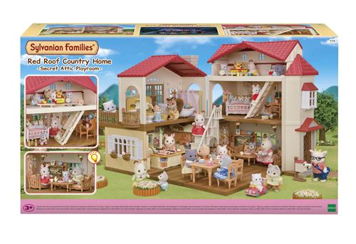 Figurines Sylvanian Families La grande maison éclairée et sa pièce secrète