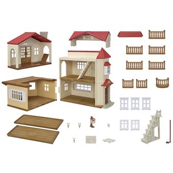 Figurines Sylvanian Families La grande maison éclairée et sa pièce secrète