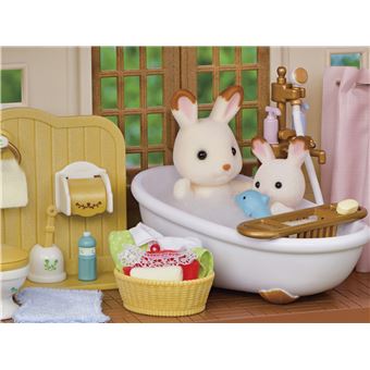 Figurines Sylvanian Families La grande maison éclairée et sa pièce secrète