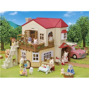 Figurines Sylvanian Families La grande maison éclairée et sa pièce secrète