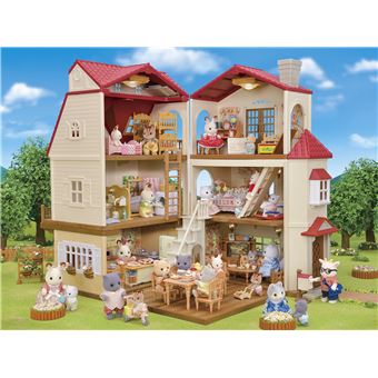 Figurines Sylvanian Families La grande maison éclairée et sa pièce secrète