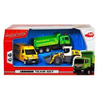 Coffret 3 véhicules de chantier Dickie Toys Modèle aléatoire