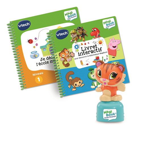 Livre Interactif VTech MagiBook Story'Friends Starter Pack – 2 Livres Inclus, Stylet et Figurine - vue 4