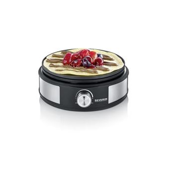 Fondue-crêpière Severin FO 2471 1500 W Argent et Noir