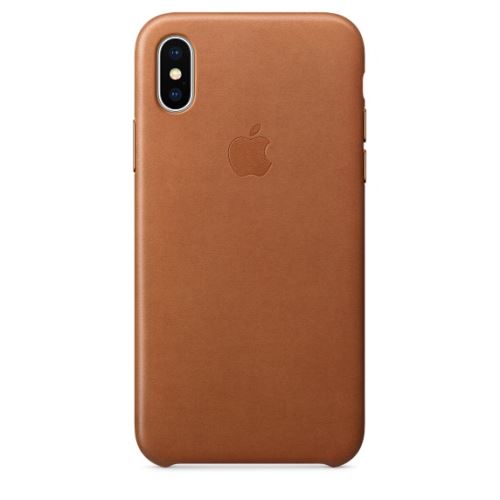 Coque en cuir Apple Havane pour iPhone X