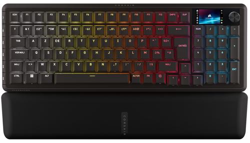 Clavier Corsair Vanguard 96 – Sans Fil, Mécanique AZERTY, Écran LCD - vue 1