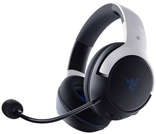 Casque Sans Fil Bluetooth Pour Console Ps5/Pc Razer Kaira Pro Hyperspeed Noir Et Blanc