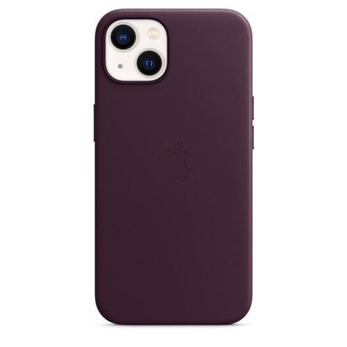 Coque en cuir Apple avec MagSafe pour iPhone 13 mini Cerise noire