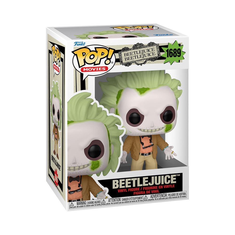 Funko Pop Beetlejuice In Tuxedo Collectible Figure - Movies Multicolor Display