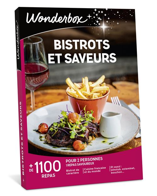 Coffret cadeau Wonderbox Bistrots et saveurs Edition 2025