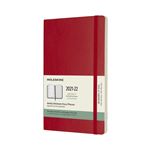 Agenda scolaire semainier Moleskine Couverture souple 2021-2022 Rouge