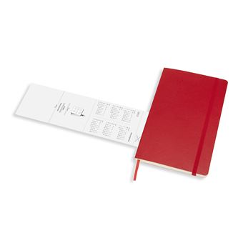 Agenda scolaire semainier Moleskine Couverture souple 2021-2022 Rouge