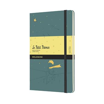 Carnet Moleskine Grand Format Ligné Le Petit Prince Édition Limitée Vert