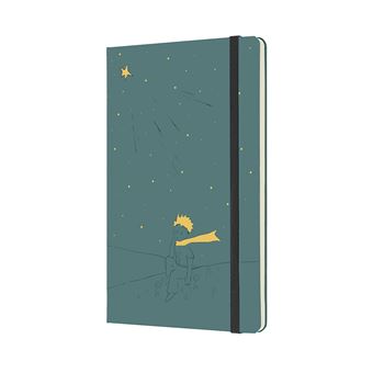 Carnet Moleskine Grand Format Ligné Le Petit Prince Édition Limitée Vert