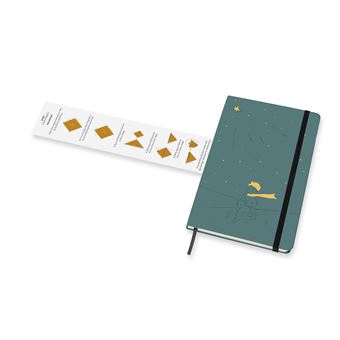 Carnet Moleskine Grand Format Ligné Le Petit Prince Édition Limitée Vert