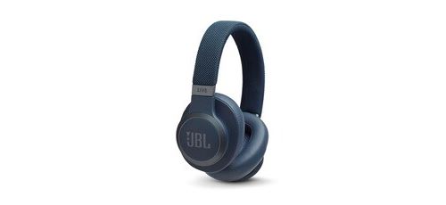 JBL LIVE 650BTNC - Koptelefoon met micro - over oor - Bluetooth - draadloos - actieve geluidsdemping - 3,5 mm-stekker - blauw