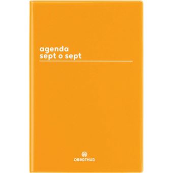 Agenda scolaire Oberthur Sept o sept Boreal 2022 2023 Modèle aléatoire