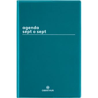 Agenda scolaire Oberthur Sept o sept Boreal 2022 2023 Modèle aléatoire