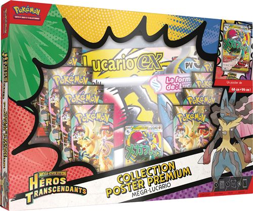 Pokemon Cartes À Collectionner Pokémon Q126 Coffret Poster Premium 10 Boosters