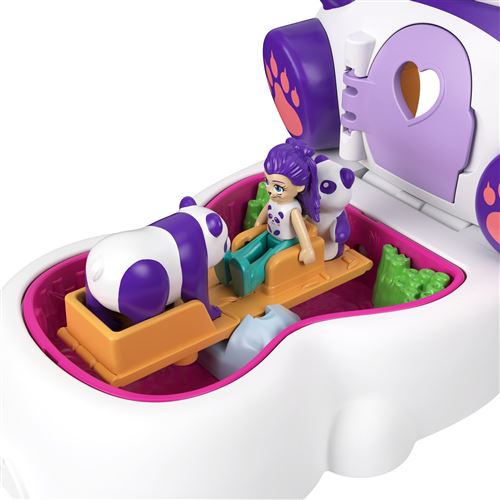 Polly Pocket - Coffret transformable Lapin, avec mini-poupée Polly