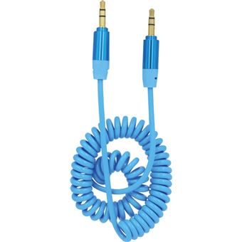 Câble auxiliaire audio extensible 40-180cm Jack 3,5 mm On Earz Mobile Gear  Bleu - Connectique Audio / Vidéo - Achat & prix