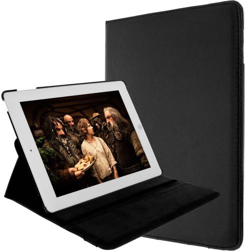 Housse Noir pour Apple iPad 1, 2, 3 et 4 - Fonction support video