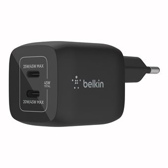iMoshion ﻿Mini chargeur de voiture - 2 ports - USB-A Quick Charge - USB-C  Power Delivery - 60 Watts - Noir