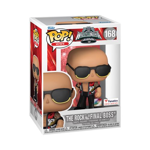 Funko Figurine Pop Wwe The Rock Final Boss Wrestlemania 40