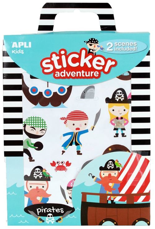 Kit créatif Stickers Adventure Pirates Apli Kids