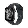 Apple Watch Series 11 GPS 46mm Boitier en Aluminium Noir de Jais avec Bracelet Sport Noir M/L