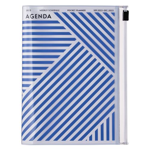 Agenda scolaire Mark's Geometric 2022 2023 A6 Bleu
