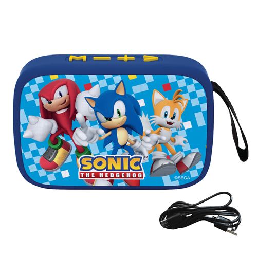 Enceinte Portable Bluetooth Lexibook Sonic – Design Tissu, USB-C, Carte SD, Batterie Rechargeable