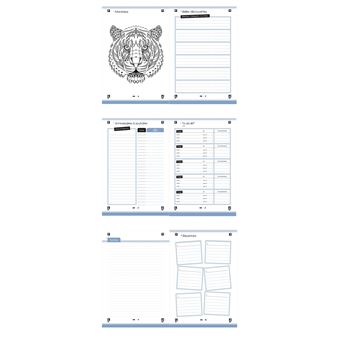 Agenda scolaire journalier Oxford Easybook Oceanis Sept 2023 - Sept 2024 12 x 18 cm Modèle aléatoire