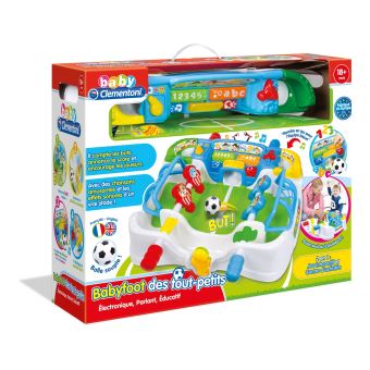 Mini Baby-foot De Table – 2 Joueurs, Portable, Léger, Avec 2 Ballons – Dès 4 Ans – Bleu Et Blanc