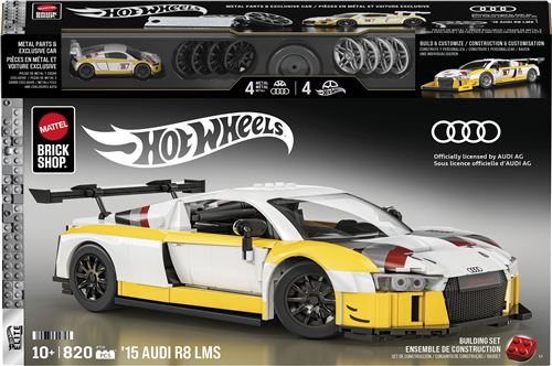 Hot Wheels Multicolore Jeu De Construction Elite Audi R8 Lms