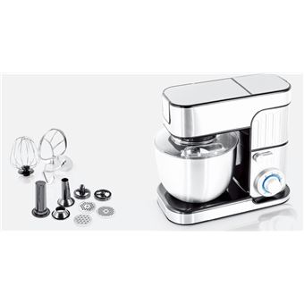 Robot pétrin multifonction Kitchen Cook Antara Pro V2 Inox 1300 W Argent