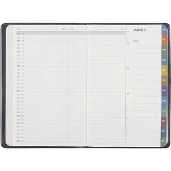 AGENDA 2023 MENSUEL 10X15 COLOR TOUCH BLEU