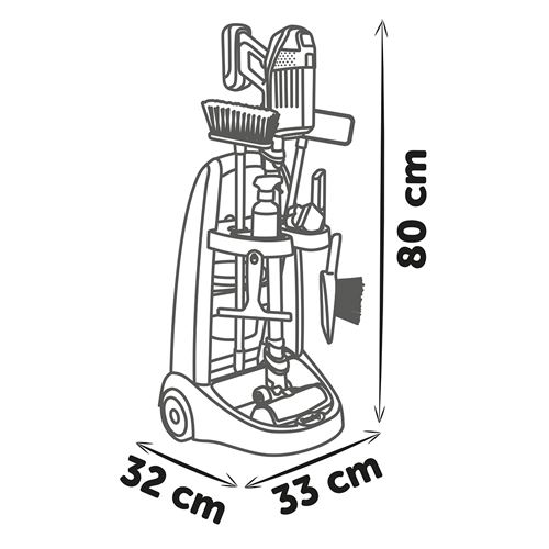Smoby - Chariot de Ménage & Aspirateur - Electro…