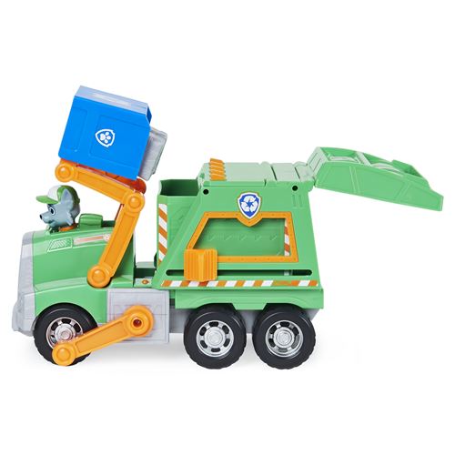Camion De Recyclage Rocky - Pat Patrouille - Jouet éducatif 75% Plastique Recyclé - Figurine Incluse - Enfant 3 Ans Et +