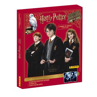 Jeu de cartes Panini Harry Potter Manuel du sorcier Coffret 16 pochettes