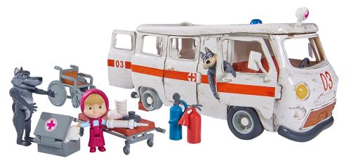 Playset Simba Masha et Michka Ambulence