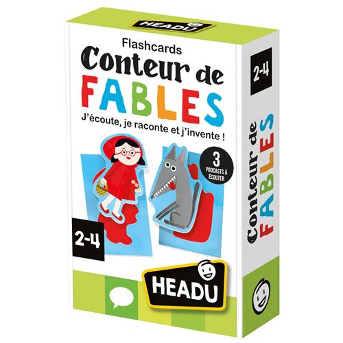 Jeu écriture et lettres Headu Flashcards Conteur de fables - Headu