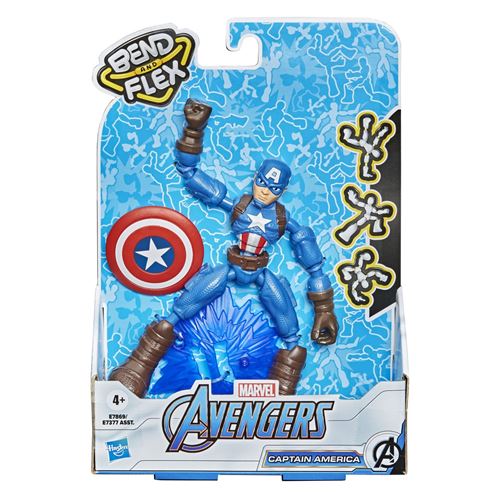 Figurine Avengers Marvel Bend and Flex Captain America