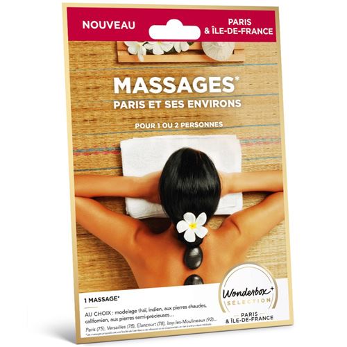 Coffret cadeau Wonderbox Massages Paris et ses environs