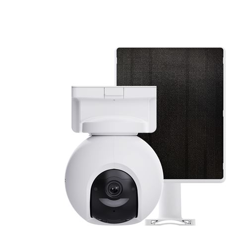 Pack Caméra de surveillance connectée Ezviz HB8 Pro 4K Extérieur Blanc + Panneau solaire 5W